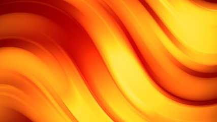 3d rendering of abstract background with red orange yellow gradient of colors with beautiful soft shapes and lines