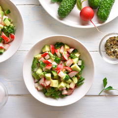 Healthy vegetable salad