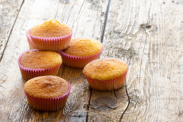 Sweet donuts with icing sugar