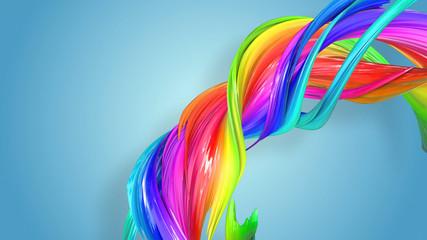 creative abstract swirl rainbow color background. abstract stripes swirling in a circle formation.