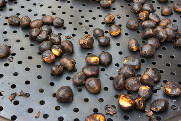 Chestnuts that are roasted