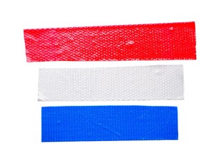 red gray blue scotch tape, sticky tape isolated on white background. can use business-paperwork-banner products