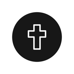 Cross vector icon, simple sign for web site and mobile app.
