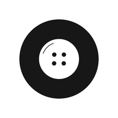 Clothes button vector icon, simple sign for web site and mobile app.