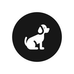 Obraz premium Dog vector icon, simple sign for web site and mobile app.