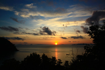 Fototapeta na wymiar Nature view sunset