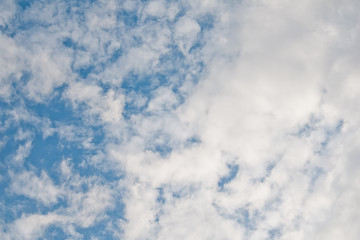 blue sky with white clouds