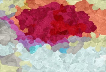 abstract colorful grunge painting style with pastel gray, firebrick and indian red colors