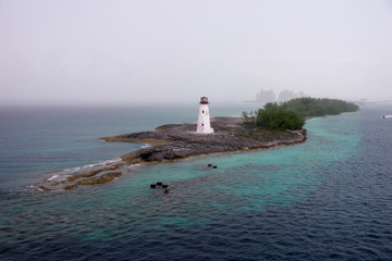 phare sur Paradise Island &agrave; Nassau (Bahamas)