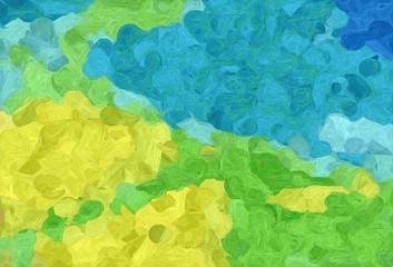abstract creative painting style with light sea green, green yellow and moderate green colors