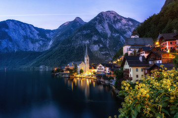 Fototapeta premium Hallstatt village lake view