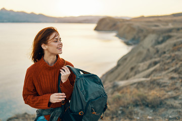 young woman on the beach