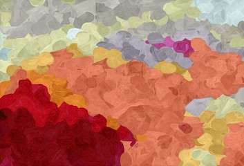 abstract decoration painting style with rosy brown, maroon and pastel gray colors