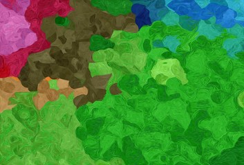 abstract colorful grunge painting style with forest green, moderate pink and old mauve colors