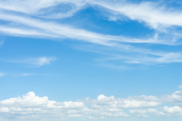 Naklejka na ściany i meble Blue sky with many clouds., at time bright day.