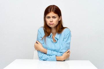 portrait of a young woman in office