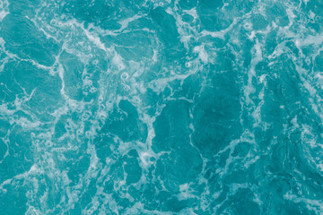 Fototapeta na wymiar Turquoise green ocean, abstract water nature background
