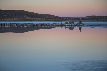 The reflections of the Tunupa volcano