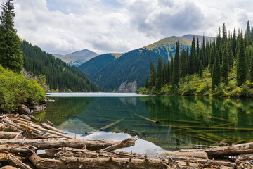 Kolsay lake - mountain lake in Kazakhstan