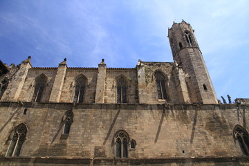 Fototapeta na wymiar Capella de Santa Agata, Placa del Rei, Barcelona, Spain