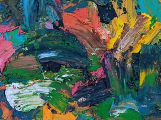 colorful brush strokes