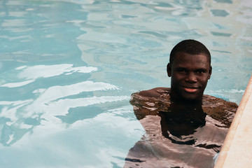 young man in the water