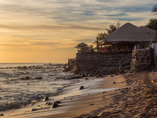 Sunset on the Atlantic coast in Dakar