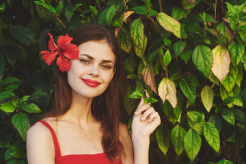 portrait of woman with perfect clear skin