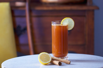 Orange Apple Cider Vinegar Morning Metabolism Booster Juice Drink