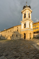 Fototapeta na wymiar The Virgin Mary Eastern Orthodox Church in city of Plovdiv, Bulgaria