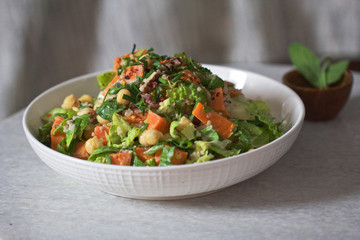 Creamy Quinoa Chopped Lunch Bowl