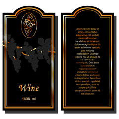 Making a label for a bottle of wine