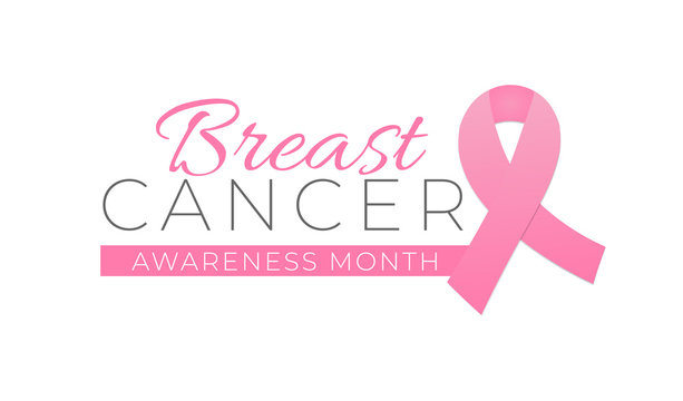 Breast Cancer Awareness Month Isolated Logo Icon Sign