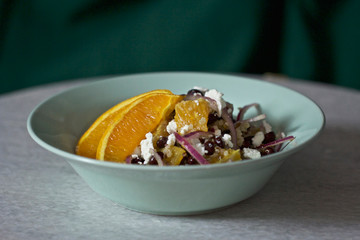 Quinoa and Black Bean Salad with Orange Coriander Dressing