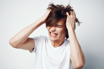 Fototapeta premium young man with headache