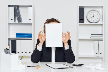 Fototapeta premium business woman working in office