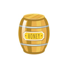Barrel with honey icon logo