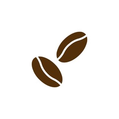 Coffee beans icon logo