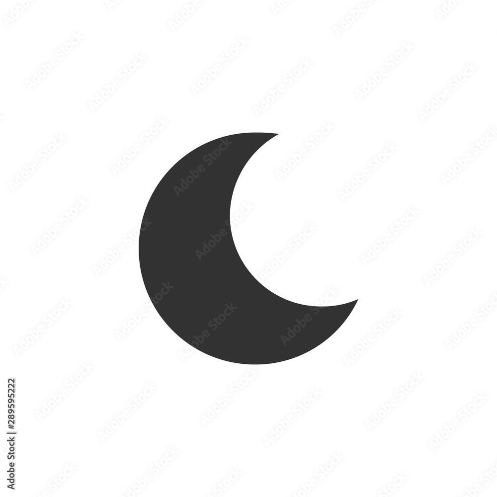 Wall mural Moon simple icon