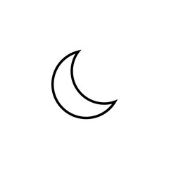 Moon outline icon