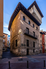Fototapeta na wymiar Torre de Dona Ochanda in the medieval historic center of Vitoria-Gasteiz, Alava, Basque Country, Spain