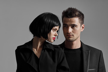 portrait of young couple