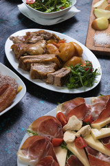 Mix of balkan meals