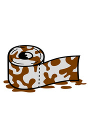 scheiße tarnmuster lustig ekelig toiletten papier klopapier klo toilette wc bad stuhl po abwischen scheißen kacken abreißen hygiene rolle clipart comic cartoon design cool pinkeln
