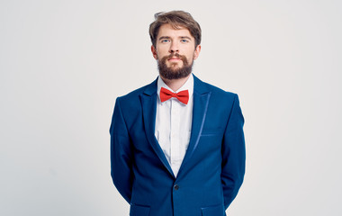 portrait of a businessman isolated on white