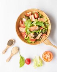 Salmon Salad top view