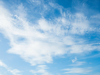 White clouds on a blue sky at the daytime sky.