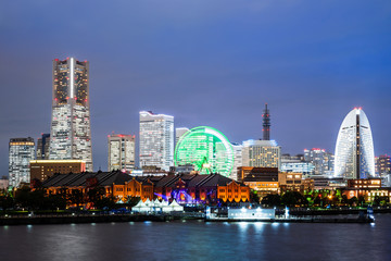 Obraz premium 横浜ベイエリア 夜景