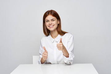 young woman in office