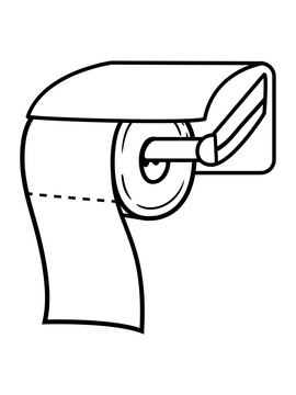 recommend clip art: klopapier spender toiletten papier klo toilette wc bad stuhl po abwischen scheißen kacken abreißen hygiene rolle clipart comic cartoon design cool pinkeln